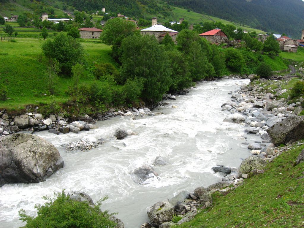 Воды Сванетии очень холодные