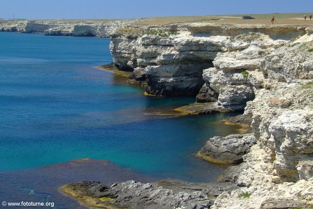 Тарханкут. Цвет моря.