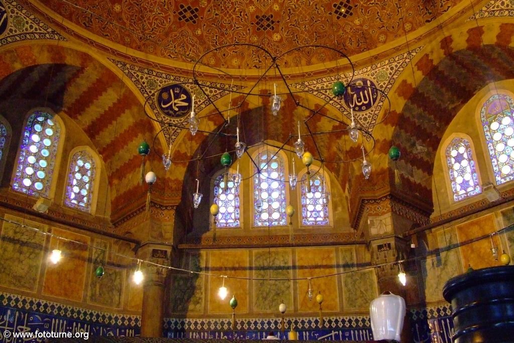 Стамбул. Фото мозаики мечети.